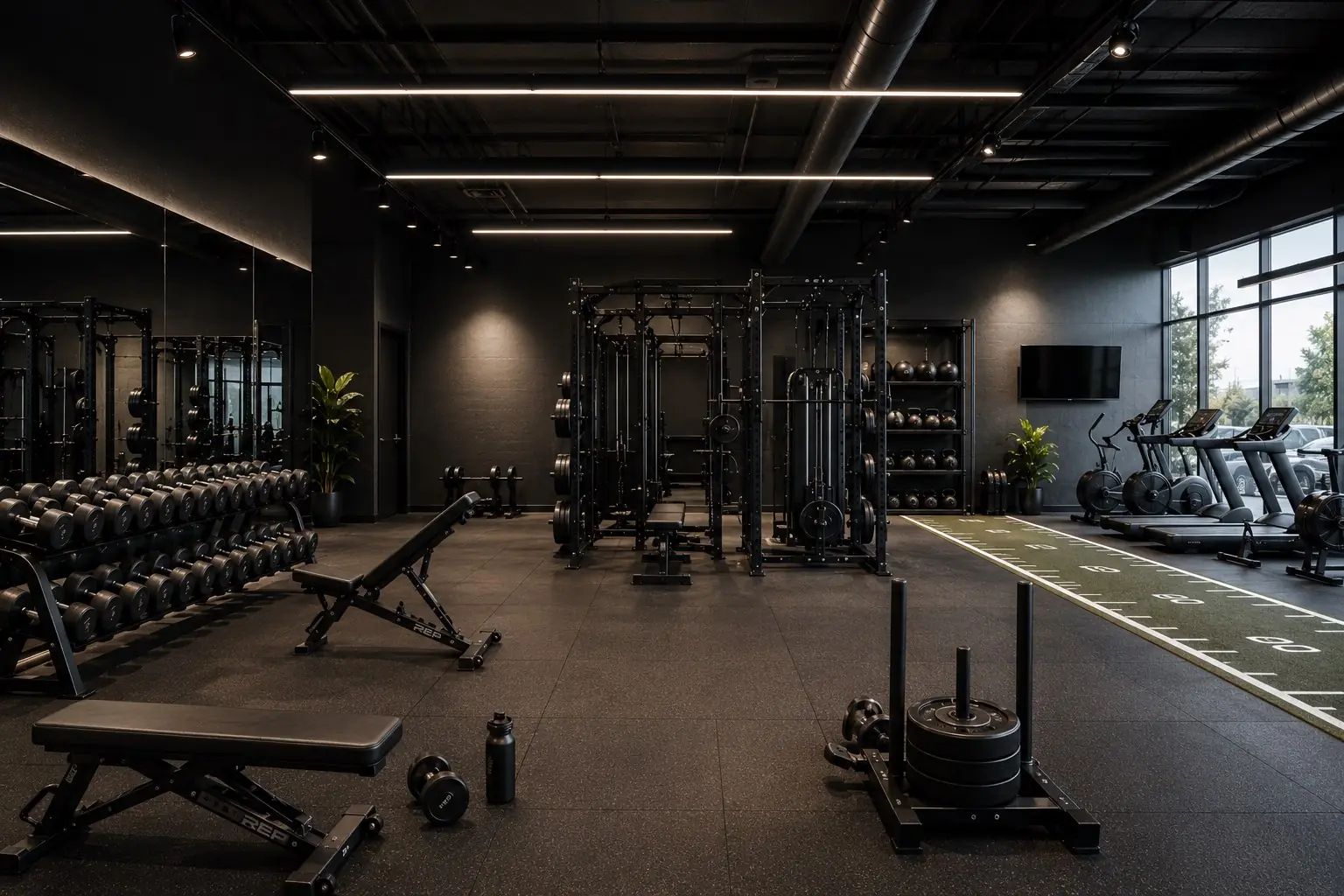 Performance gym used for structured online coaching